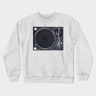 Classic Turntable Black Crewneck Sweatshirt